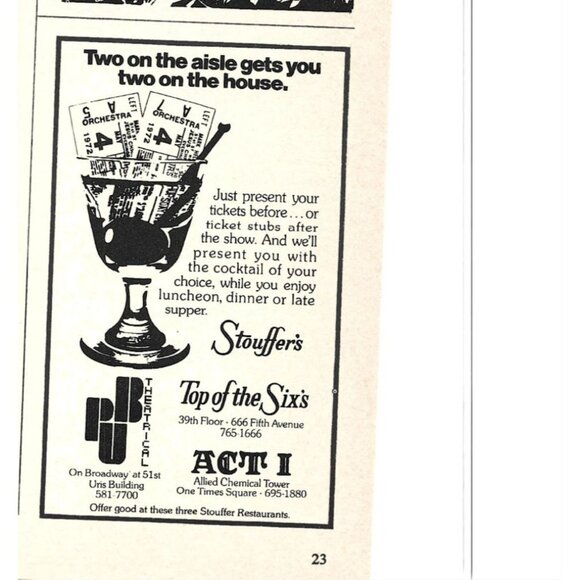 Theatrical Pub Restaurant Advertisement New York City 1970s Vintage Print Ad - Picture 2 of 2